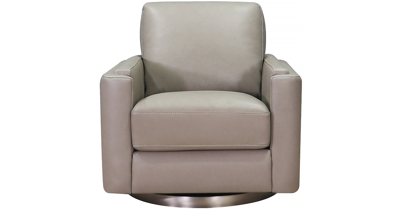 Elm Swivel Leather Chair
